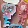 Resin Shaker Mold DIY Cute Heart Quicksand Resin Casting Epoxy Mold Jewelry Shaker Silicone Mold for Pendant-Decor Craft