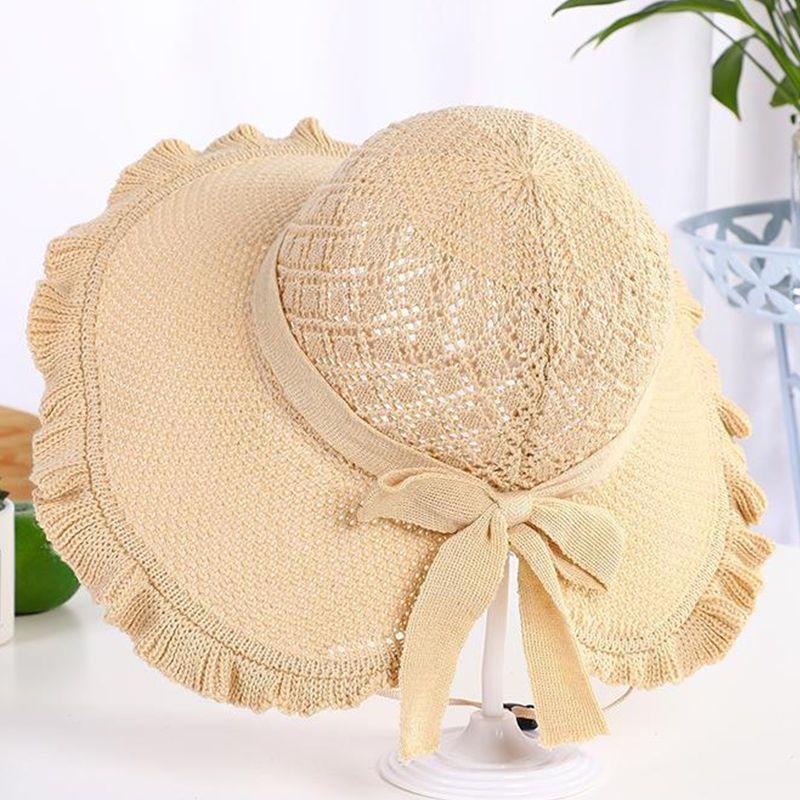 Foldable Women's Hat Summer Sunshade Hat Beach Sun Hat