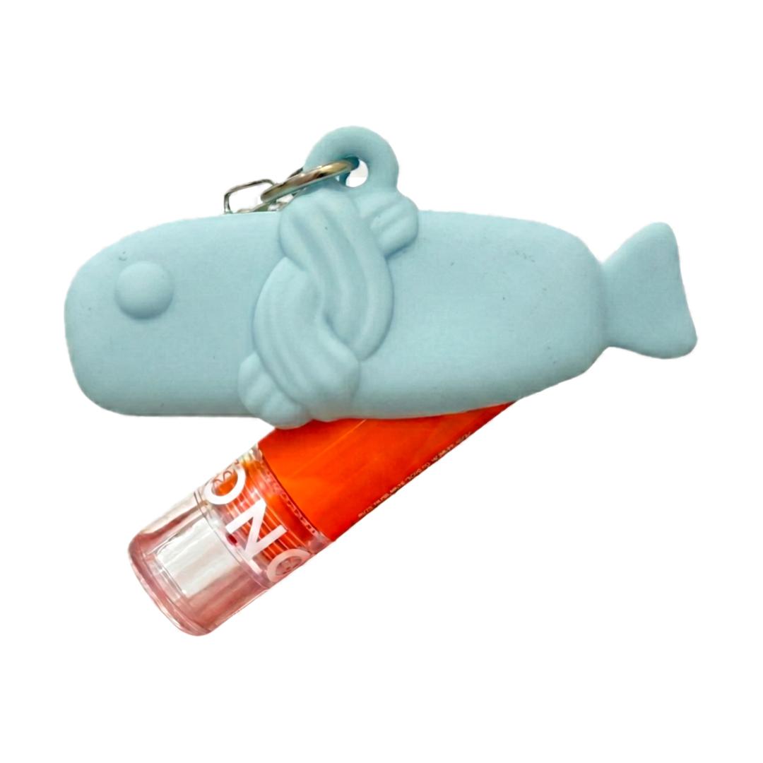Silicone Pollack Lip Balm Holder Skyblue