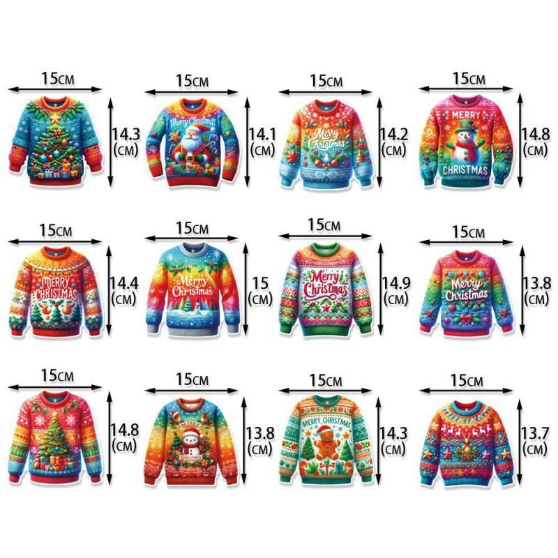 Ugly Themed Sweater Christmas Party Spiral Hang Ornaments Winter Festivities