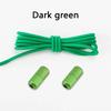 1 Pair No Tie Shoelaces Round Metal Capsules Lock Elastic Shoe Laces For Sneakers Rubber Band Lazy Shoes Lace Accessories