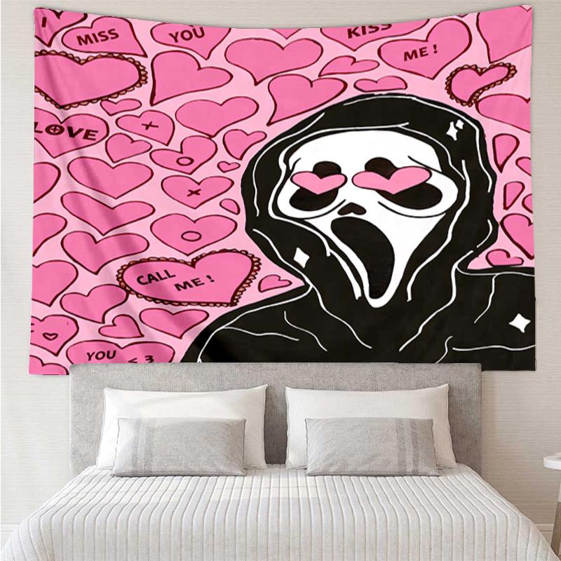 1PC Horror Movie Characters K-pop Music Group Tapestry Accessories for Bedroom,Livingroom, Dormitory Room Wall Decor Fan Birthday Gifts