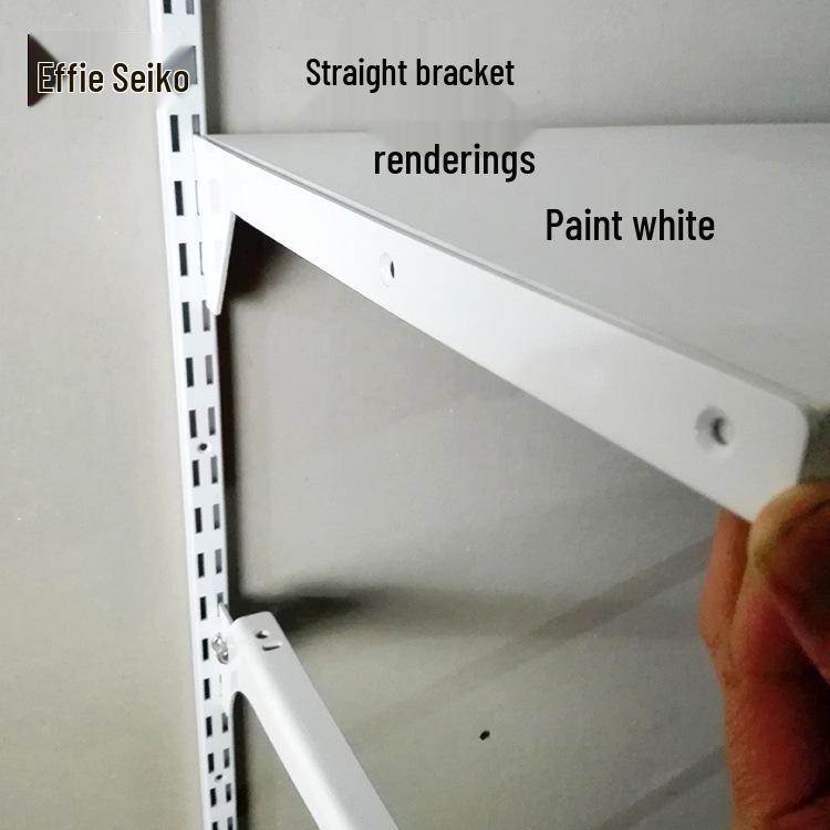 Stainless Steel Sloping Shelf Brackets, 25CM Left & Right Support, Plywood Welding Piece
