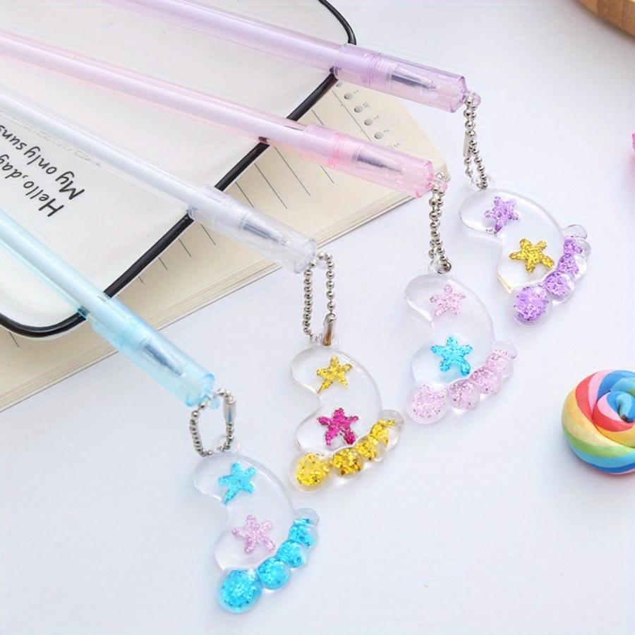 

Снова в школу сезон 10 шт. 0,5 мм высококачественный кристальный карандаш для ног милые канцелярские товары акриловая подвеска нейтральная ручка офисная ручка для подписи розовый