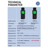 Portable Handheld CO2 Detector 400-5000ppm Carbon Dioxide Meter Air Quality Monitor Temperature Humidity Sensor with Alarm Digital Display for Home