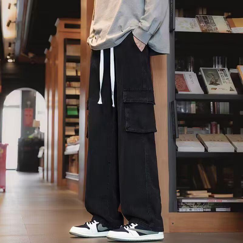 Men's Retro Straight-Leg Wide-Leg Jeans - Autumn Casual Workwear