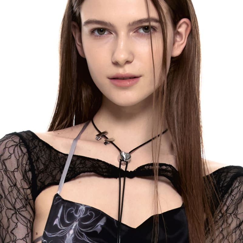 SENTIMENTS No.483 [silver] HEART CODE LOCK Necklace