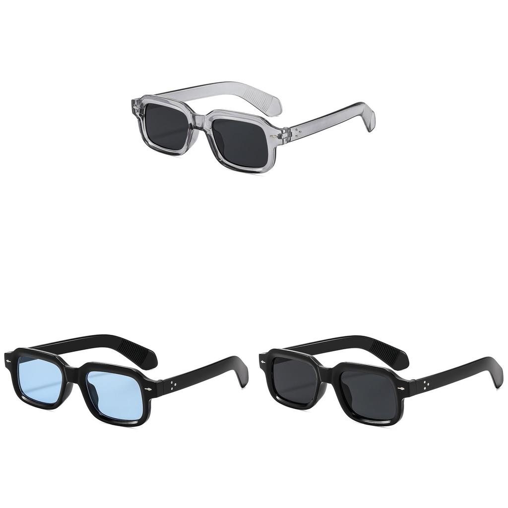 Geometric Style Square Sunglasses With Uv400 Protection For Travel And Fashion Enthusiasts