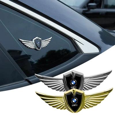 Car 3D Chrome Metal Corporation Emblem Car Body Wings Stickers Accessories For BMW F10 F13 F15 F16 F30 F34 F32 F31 E36 E60