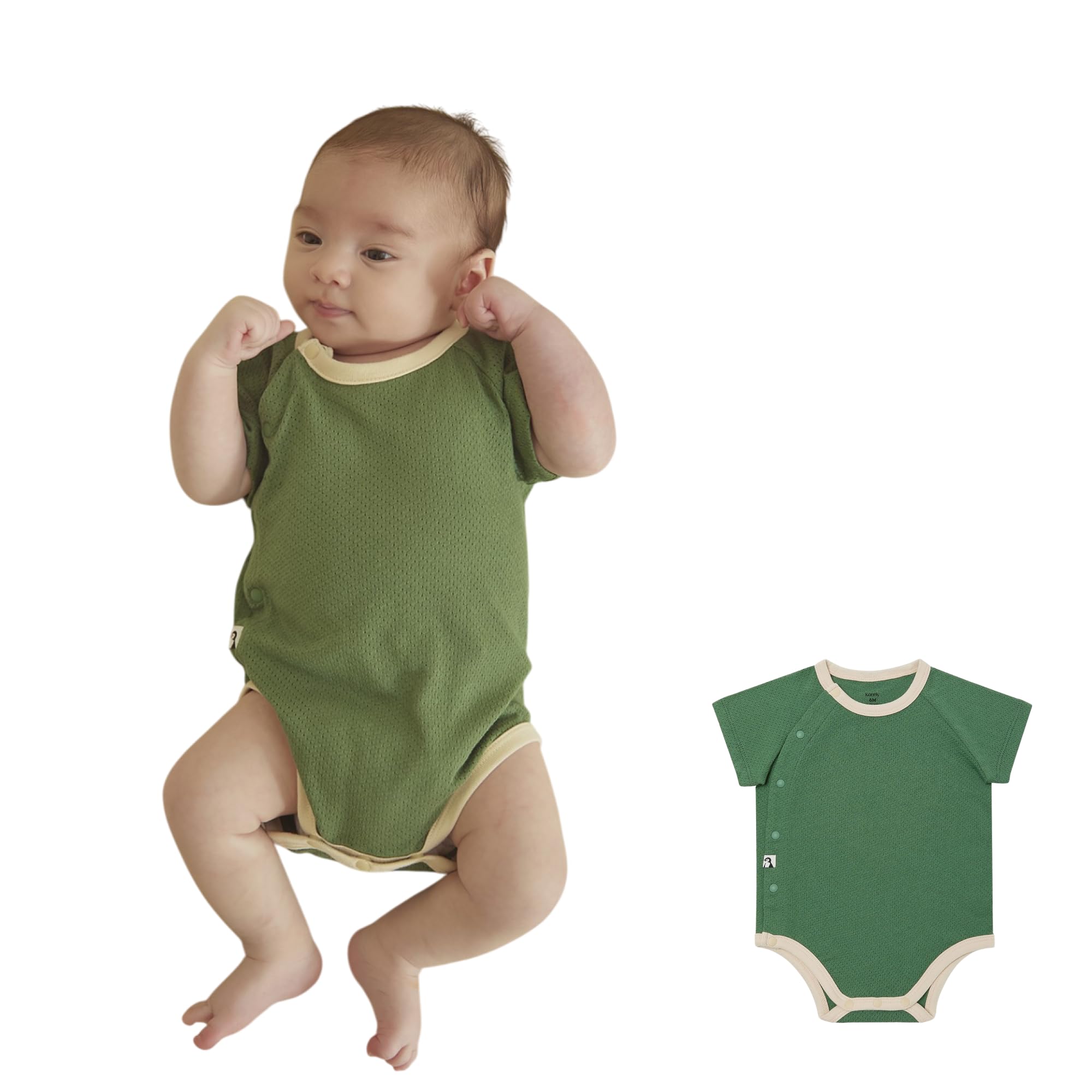 

Хлопковое сетчатое боди для новорожденных Не нужно беспокоиться о жаре, удобное и дышащее, подходит для лета, для чувствительной мягкой кожи, для самых маленьких месяцев [Konny] - сыпь,