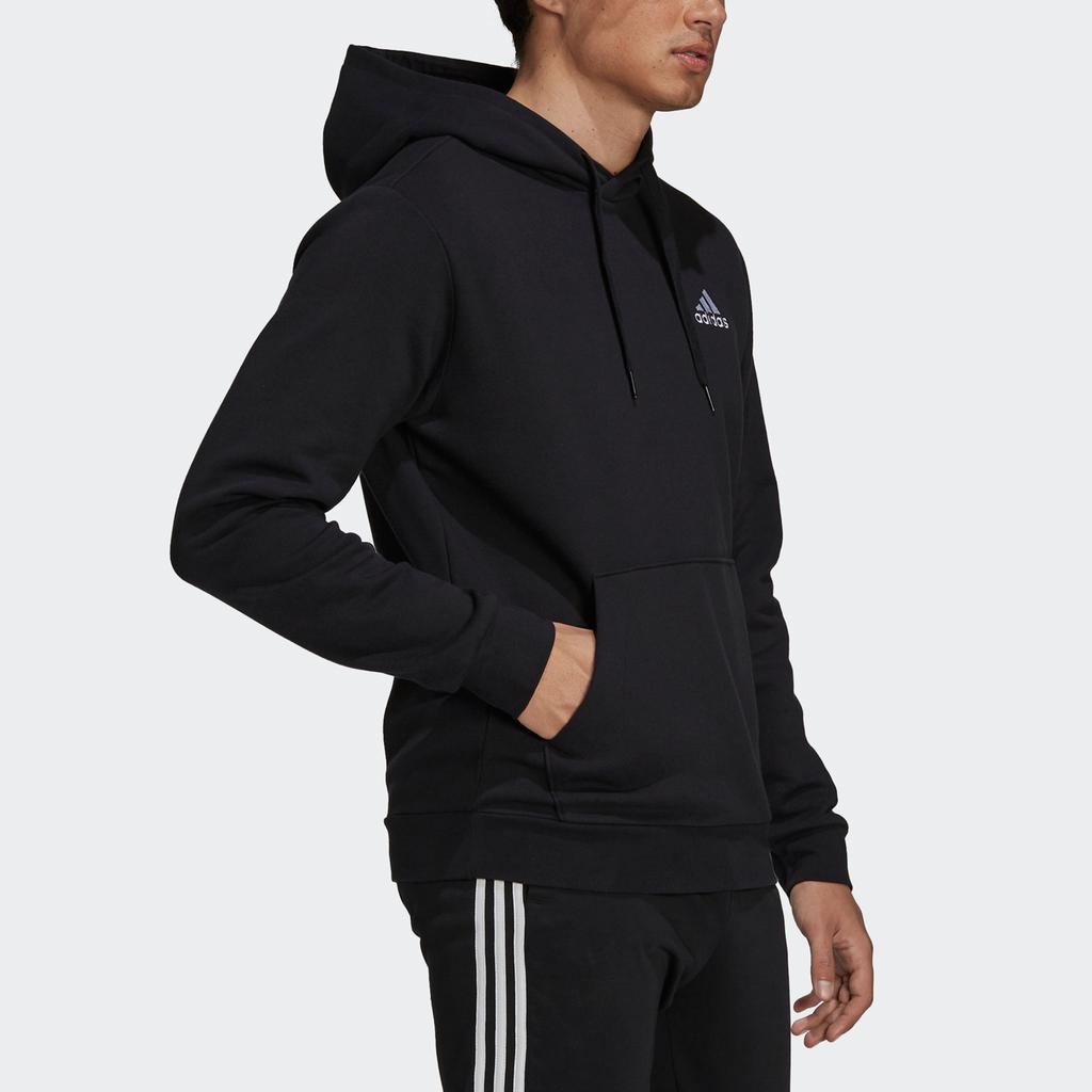 Adidas Feelcozy Hooded Sweatshirt With Logo Men Tops Black GV5294