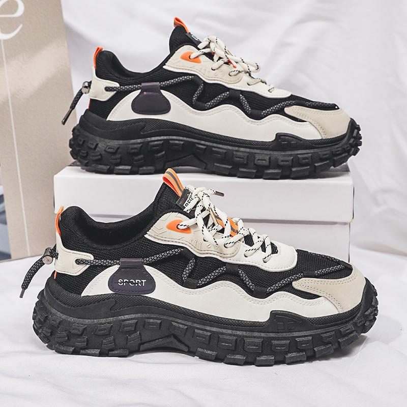 Popular Korean version of dad shoes outdoor casual sports shoes men's fashion trendy shoes men's shoes platform mesh running shoes