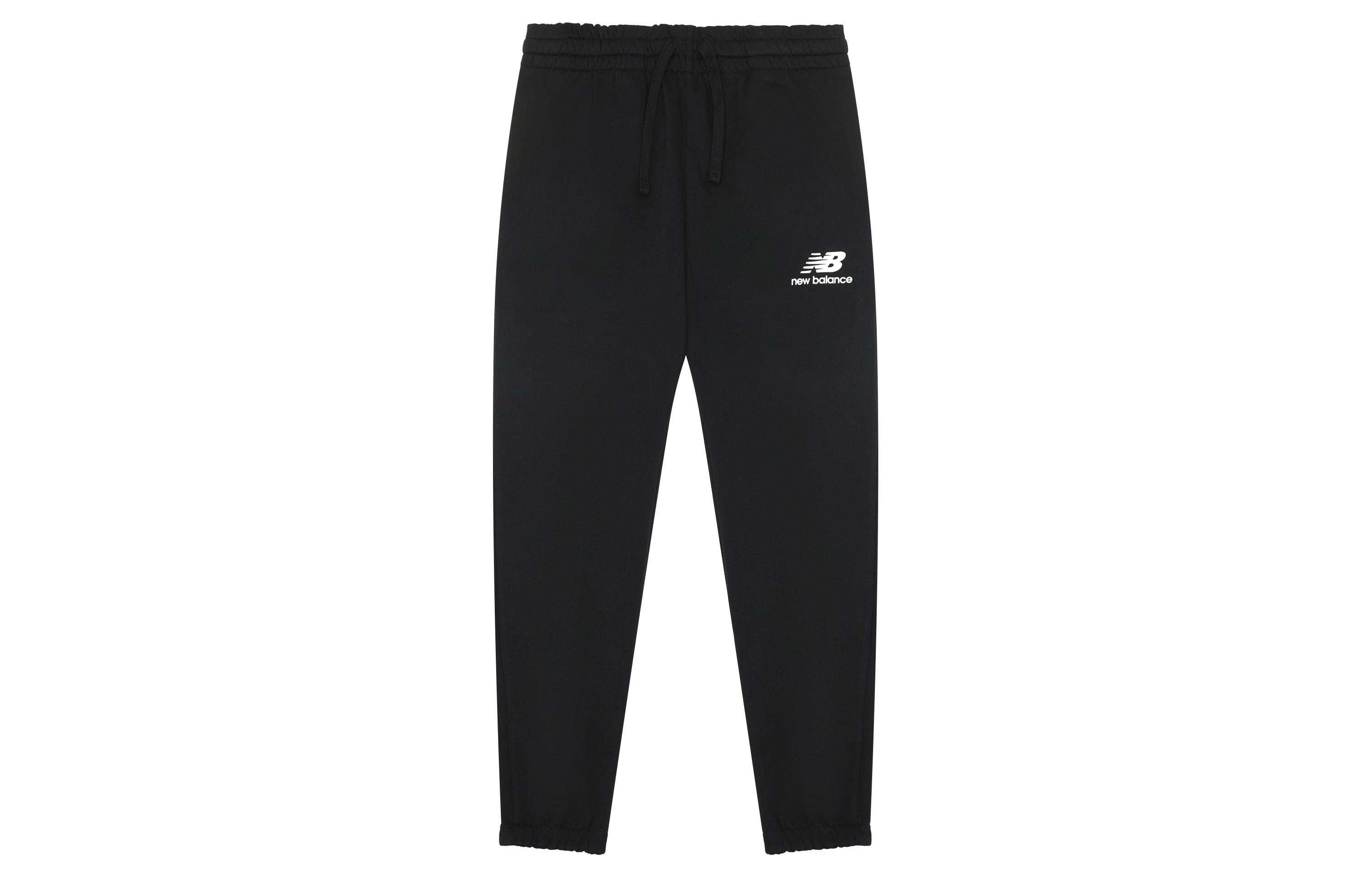 

New Balance Knitted Sweatpants Men s Black Moderate Cuffed Pants AMP31539-BK L
