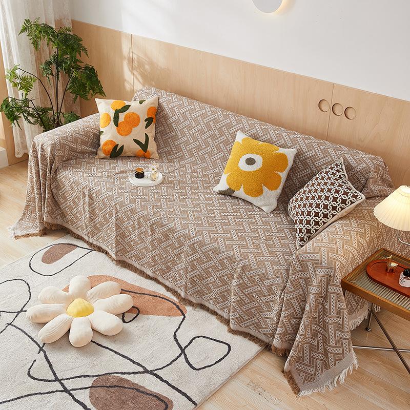 Тканый хлопковый чехол для дивана — фото 13