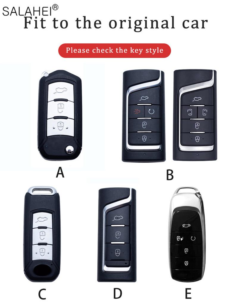 Genuine Leather Auto Key Fob Cover Case Key Fob Housing Protector Covers Fit For Gac Trumpchi Gs3 Gs4 Gs5 Gs7 Gs8 Gm8 Ga4 Gs5 Ga6 Gm6