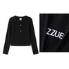 Izzue IT Women's Casual Half-Zip Long-Sleeve T-Shirt