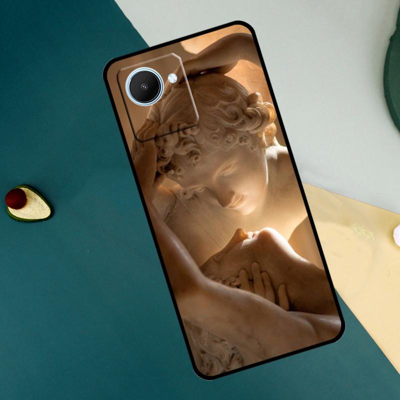 Angel Cupid Art Paint For Realme C63 C61 C71 C55 C67 C51 C75 C65 C53 10 11 12 13 14 Pro Plus GT6 GT7 15 Pro Case