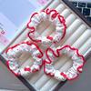 KT Roter Rand Hohe Elastizität Haargummi Scrunchie für Mädchen
