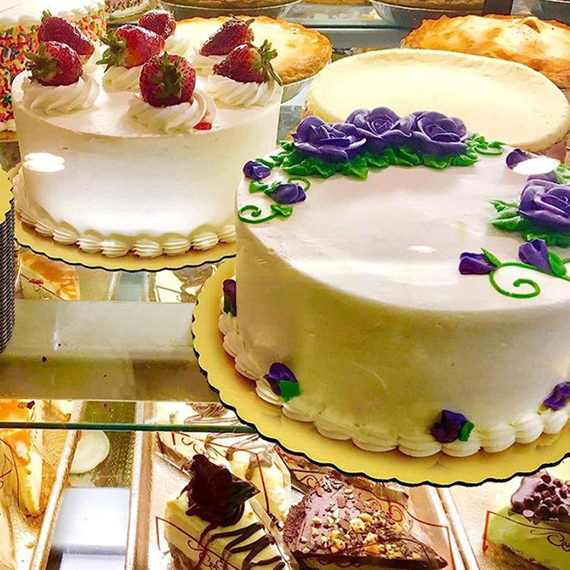 4/5/6/7/8/10 Pulgadas Dorado Redondo Tableros para Pastel Círculo Base de Cartón Bandeja para Postres de Cupcakes Suministros para Decoración de Pastel de Fiesta de Cumpleaños