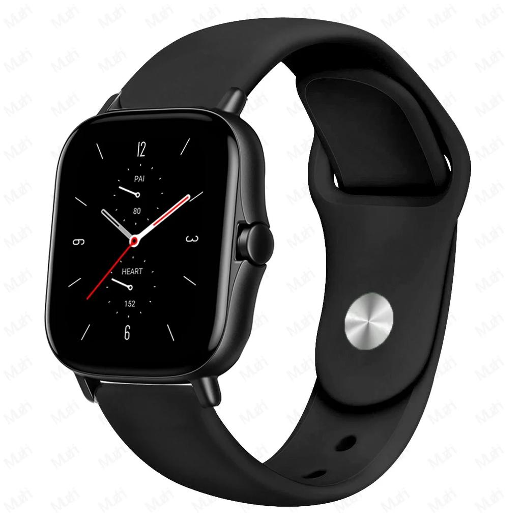 20mm/22mm Silicone Band For Amazfit GTS 4/3/2/2e/2 4 Mini GTR 4/2/3 Pro/47mm/stratos 3/2 Watch Bracelet Correa Amazfit Bip Strap