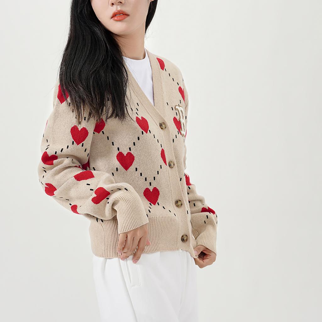 New MLB Sweaters Women's Beige Yellow 3FKCH0124-43BGS