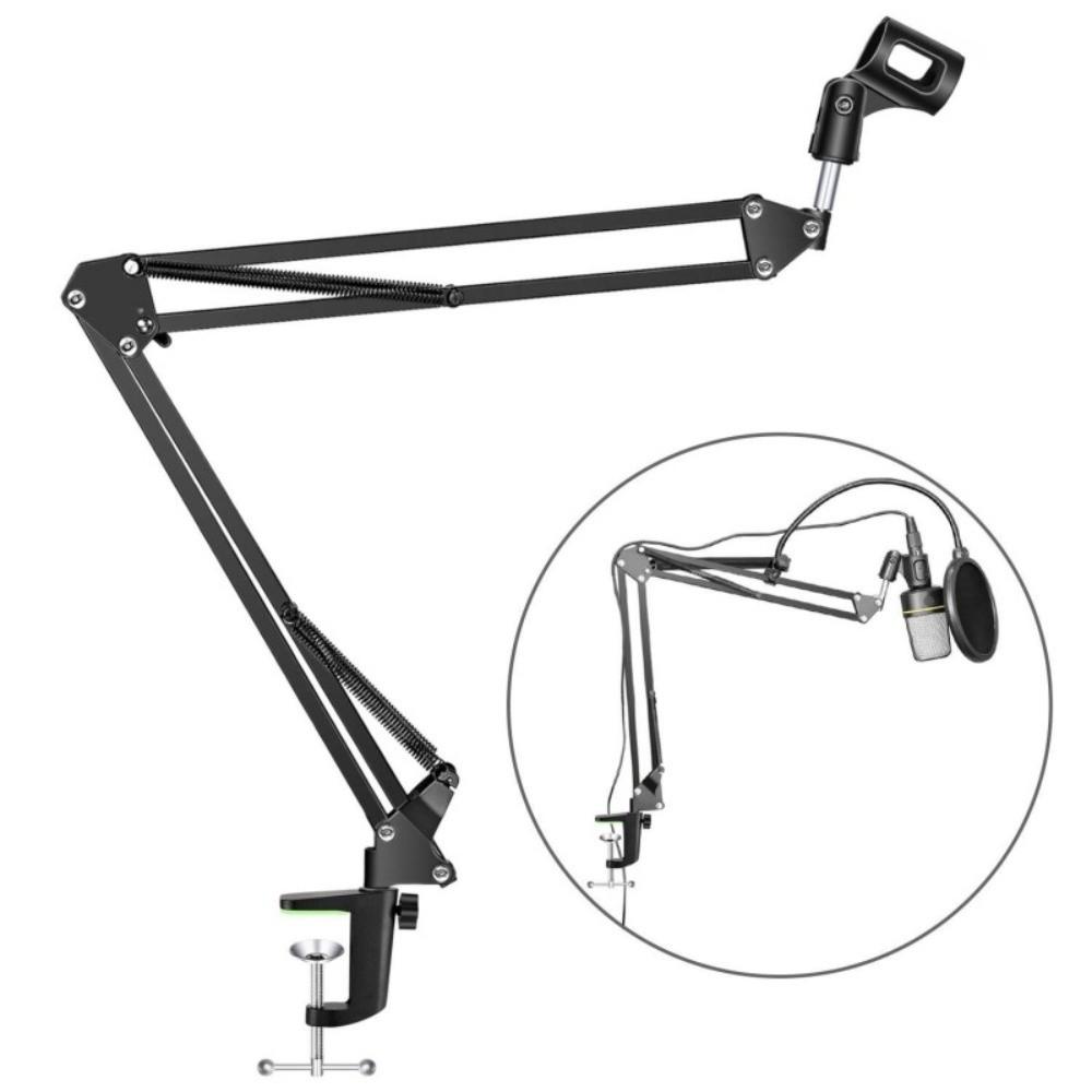 Telescopic Bracket Microphone Stand Extendable Microphone Clamp  Photographic Equipment
