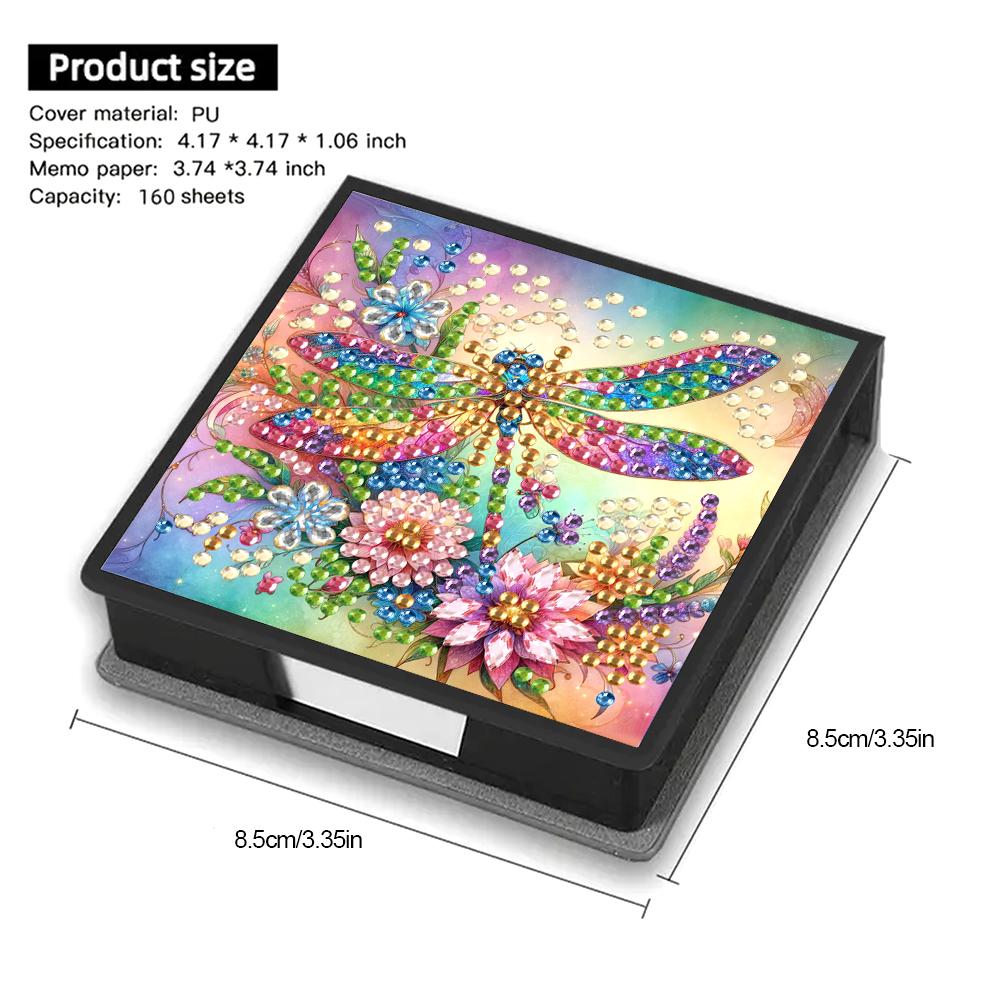 Diamond Painting Kit Note Box Sticky Note Holder Diamond Art DIY Diamond Art Kit for Home Office