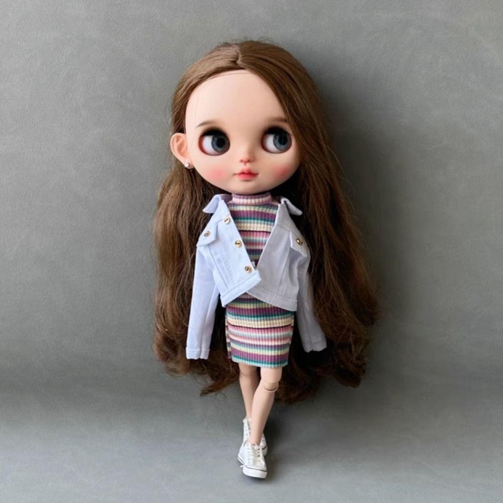 Fashion Blyth Doll Jeans Pants for Azone/OB24/OB27 28-30cm Dolls for Blyth 1/6 Dolls