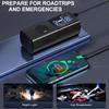 Portable Tire Pressure Gauge with Integrated Air Pump for Car Tire inflation210PSI Air Pressure22Tank Design with Rechargeable Battery LED Lighted