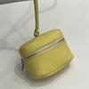 Mini Cartera de Cuero con Textura Piel de Vaca Genuina Bolso Pequeño de Mano Llaves Auriculares Uso Diario