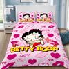 Cartoon 3D Printed Bedding Set B-Bettys Boops Duvet Cover Pillowcase Single/Twin/Full/Queen Size for Fans Bedroom Decor