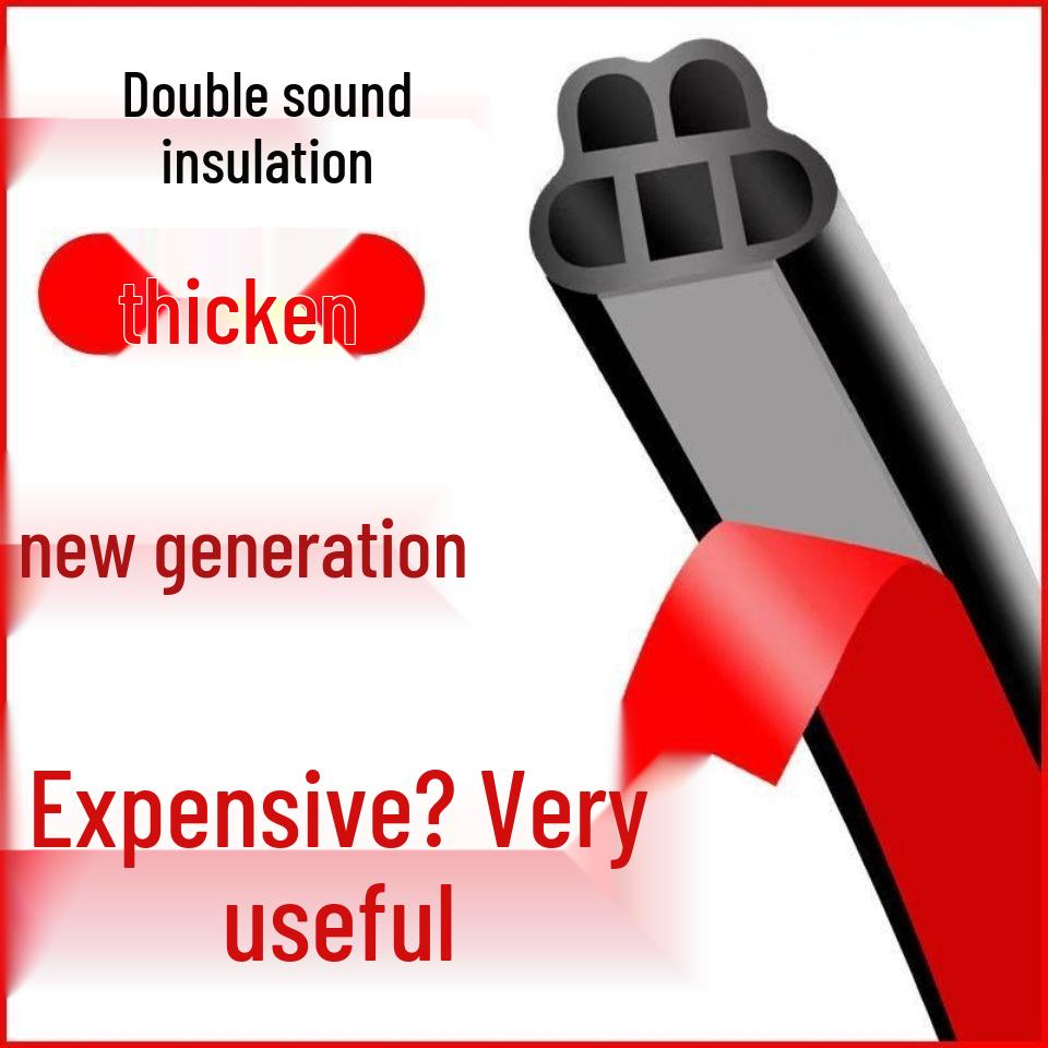 

Universal Thickened Rubber Soundproof Car Sealing Strip for Doors, Hood, Trunk & Windows 1m