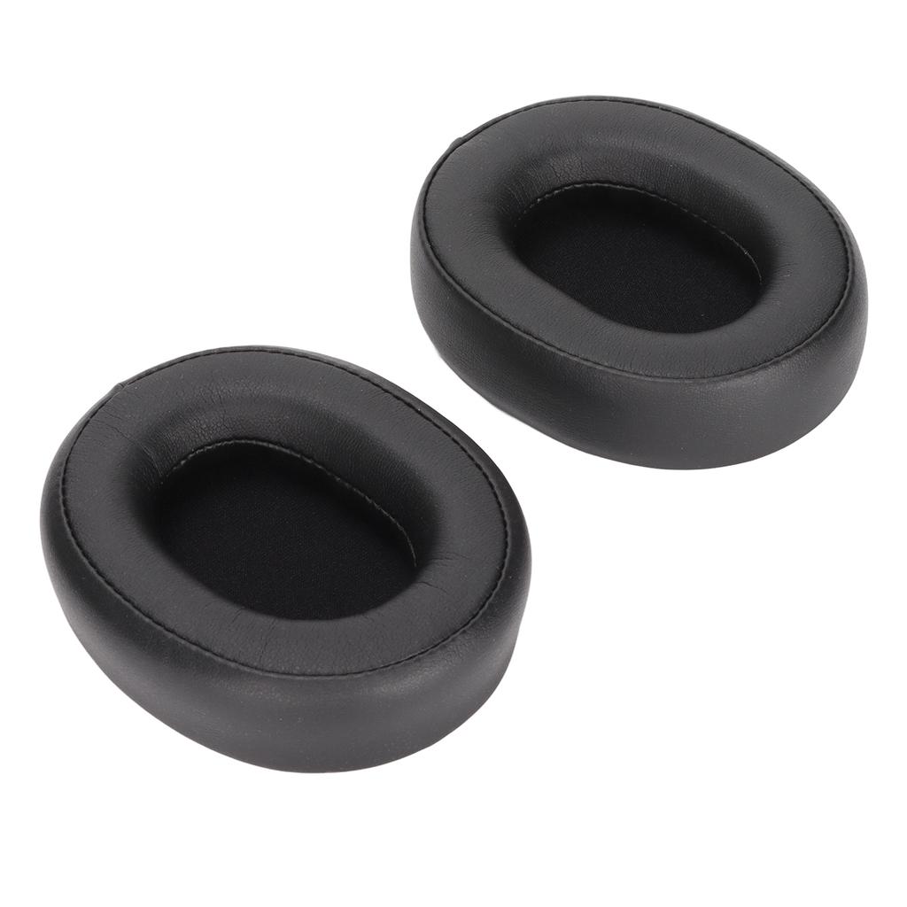 Headphone Ear Pads Noise Insulating Memory Foam Soft Protein Leather Replacement Headset Ear Cushions for ATH SR50 Black