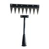 Weeding Rake Detachable Design Manganese Steel Garden Weeder Rake with Sharp Tip Wide Teeth Soil Penetration Rake