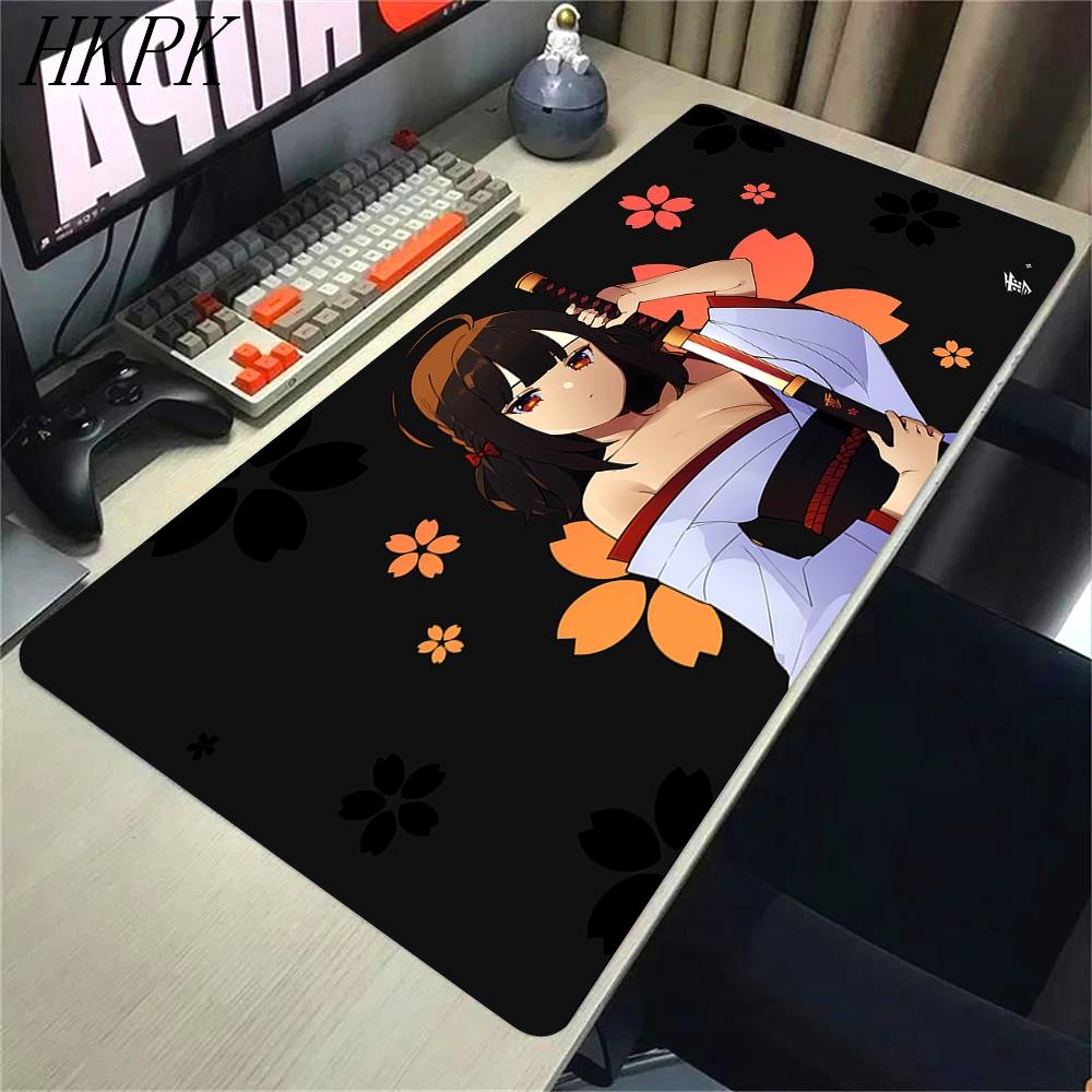 Anime Mousepad YUki Aim Rubber HD Mouse Mat Office NonSlip Large Mouse Pad Gamer Keyboard Mats Game Professional Gaming Deskmat