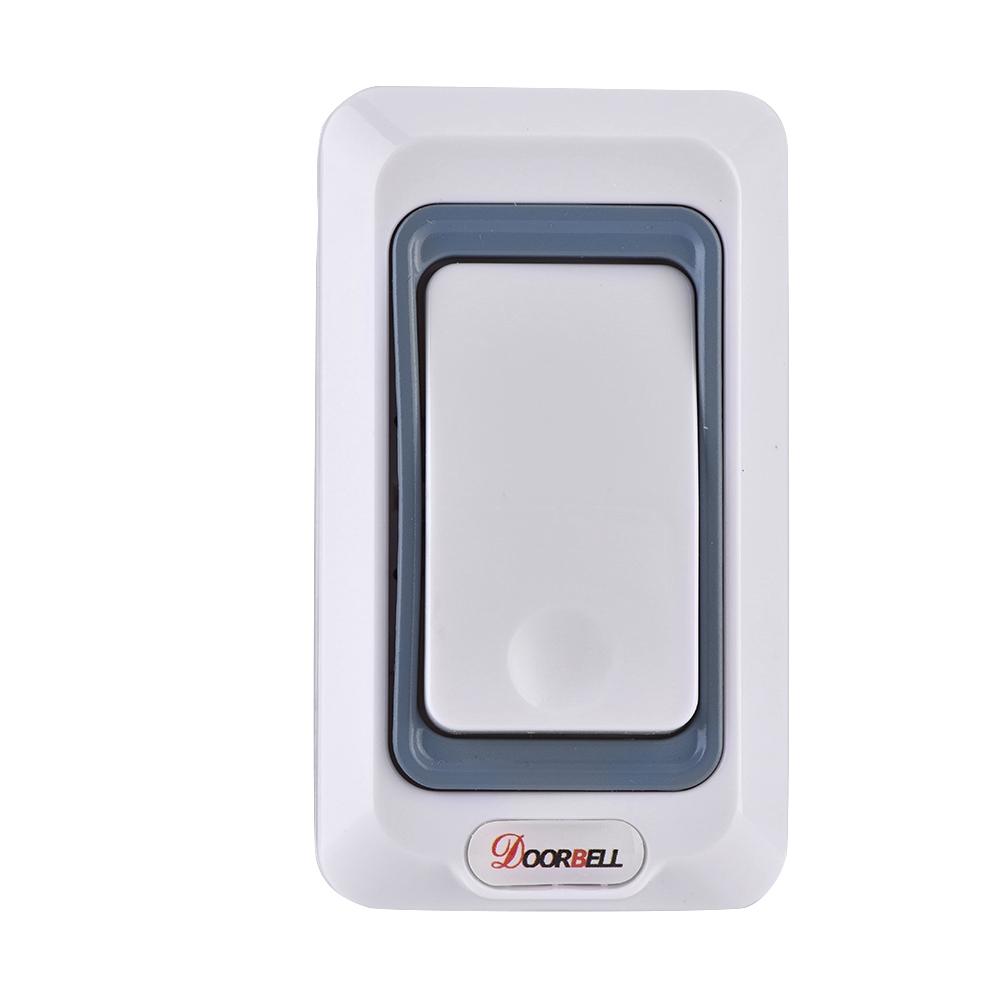 Wireless Digital Doorbell 1 Outdoor Transmitter 1 Indoor Receiver Door Bell White