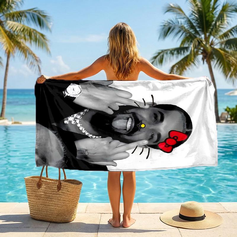 Drake Fashion Beach Towel: Ideal for Summer Adventures Soft, absorbent and quick drying suitable for swimming and bathing