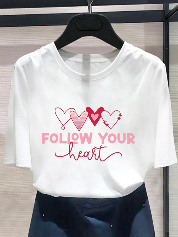 (Asian Size) style flower w 90s T shirt Print Women's Top O-neck Short Sleeve T-shirts Fashion Female Casual Clothing Graphic Tee