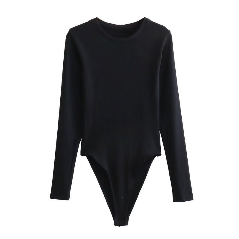 Women's Fashion Style Long Sleeves Modal Fiber Jumpsuit
