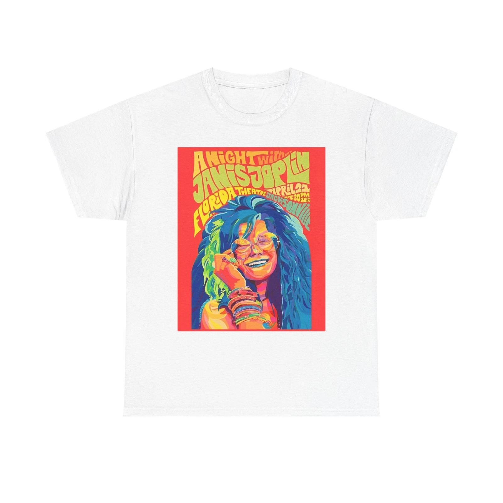 Men s and Women s T-shirts Janis Joplin Poster M