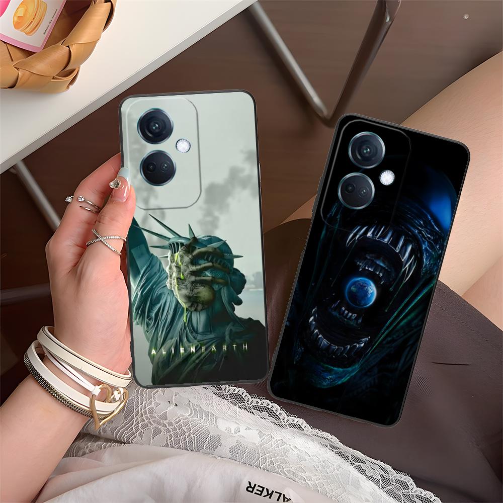 Alien Earth Mobile Cell Phone Case for OPPO Reno 14 13 12 11 10 9 8 7 6 5 F T Pro 5G Colorful Printing Cover Pretty Luxury Cover
