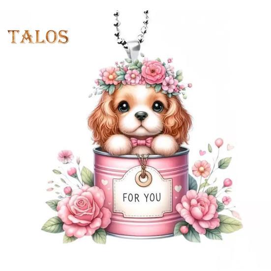 Wisiorek samochodowy akrylowy, huśtający się pies, lekki, lusterko samochodowe, wiszące, akcesoria do wnętrza samochodu, torba na ramię, dekoracja torby szkolnej, urok, prezent na Walentynki