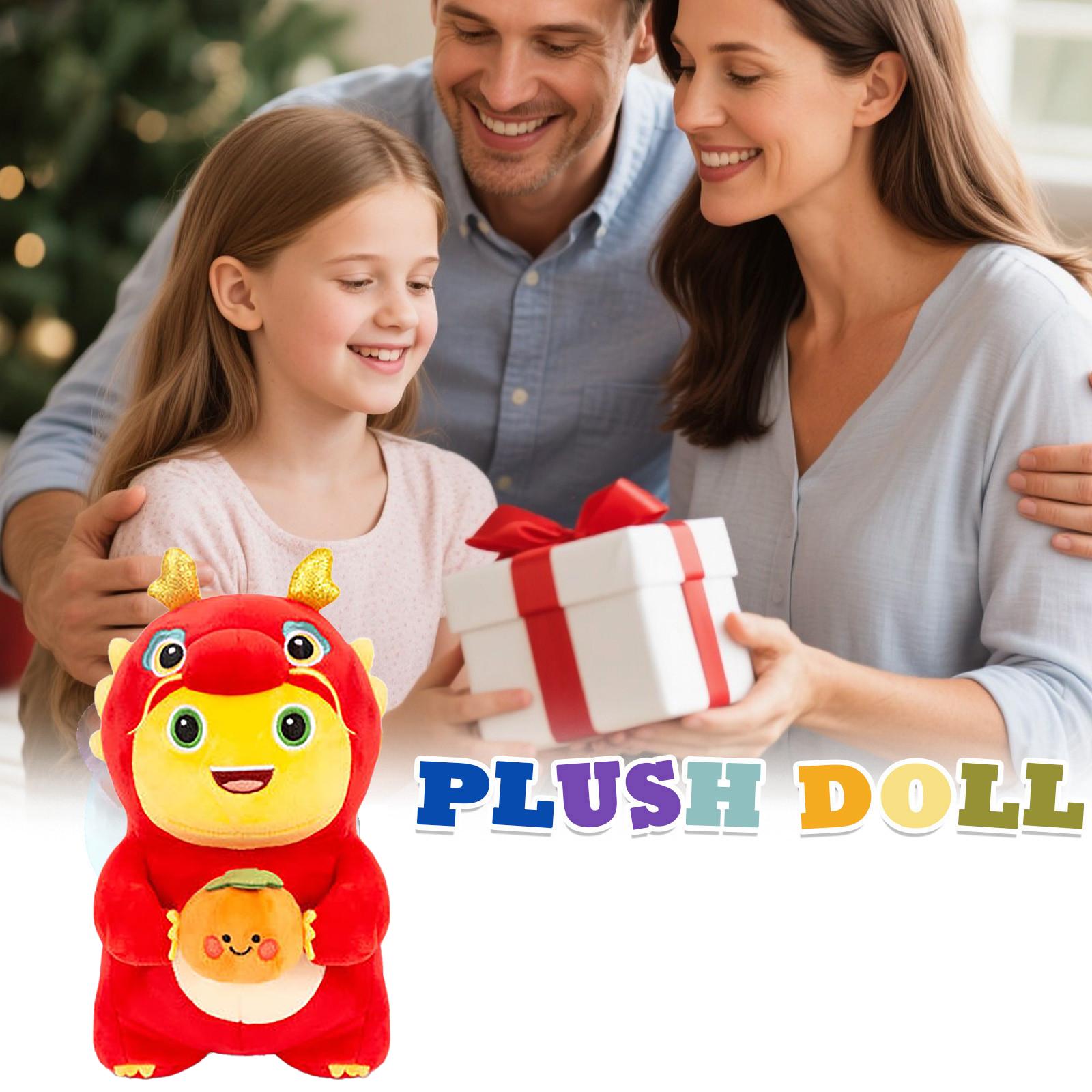 

Плюшевая кукла Молочный Дракон Игрушка Динозавр Мультяшная кукла Подарочная коробка для кукольного автомата Талисман One Size