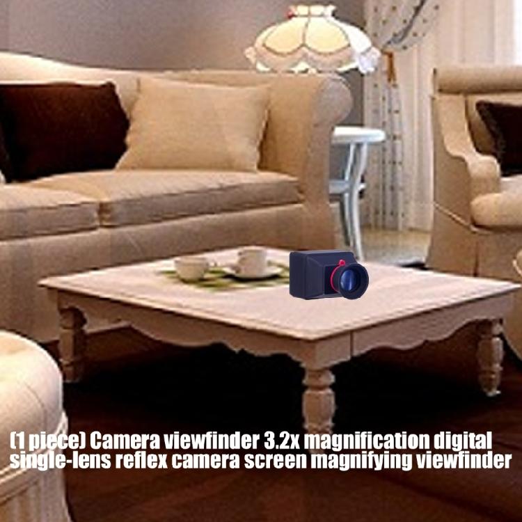 Rubber Viewfinder For 3.2" Camera Screens Foldable Sunlight Resistant Improves Imaging During Outdoor Use