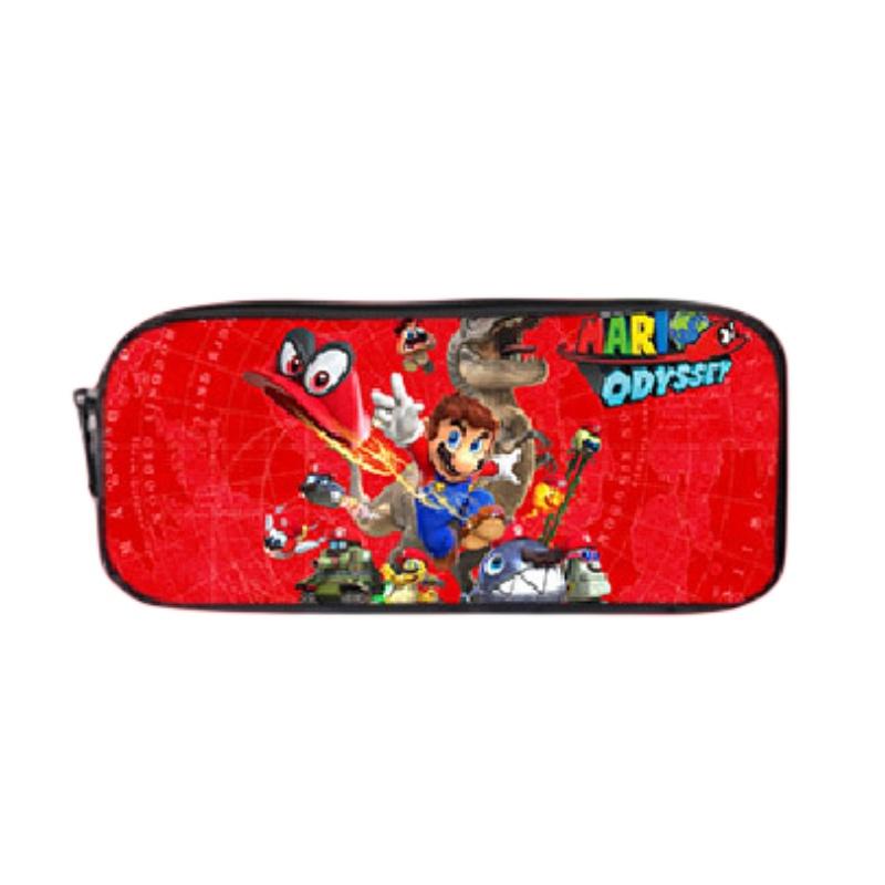 New Arrival Mario Cartoon Backpack For Elementary And Middle School Students Lunch Bag And Pencil Case Included