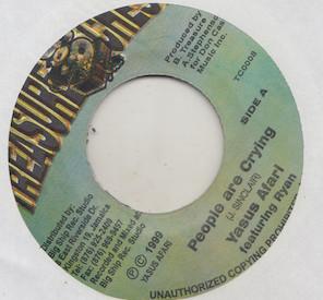 

7inch Record YASUS AFARI, RYAN BAILEY (2) - People Are Crying TC0008 Treasure Chest 1999 Jamaica Reggae, Ska & Dub Used
