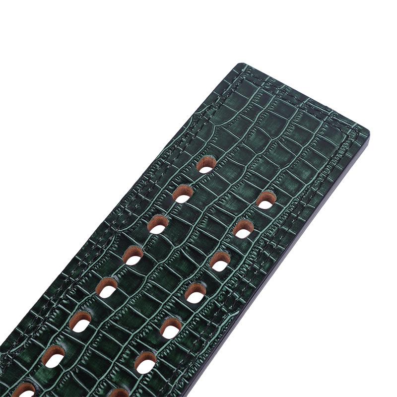 Crocodile Buckle Fitness Weight Lifting Belt Leather Squat Hard Tension Waist Protection Fitness Protective Equipment
