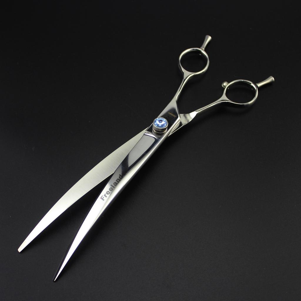 3 packs of 8.0-inch gemstone screws, high-end pet grooming scissors, straight scissors, set, free row comb.