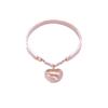 Purple Gold Peach Heart Chain Ring Fashion Light Luxury Plated Rose Gold Love Fringed Ring