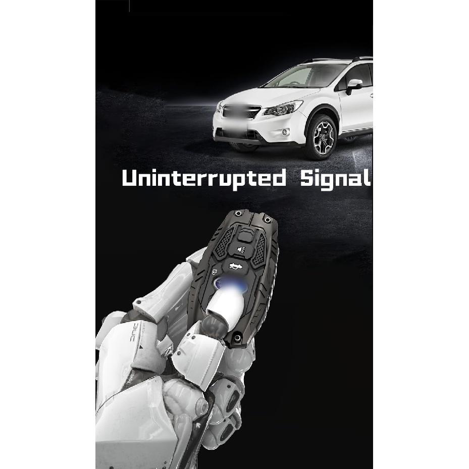 Heavy Zinc Alloy Key Fob Cover, Keychain, Key Case, Accessories Compatible With Subaru BRZ Legacy Outback Ascent Crosstrek Forester WRX